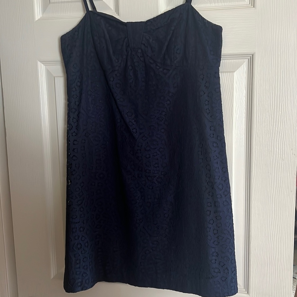 Navy Blue Lace Lily Pulitzer dress